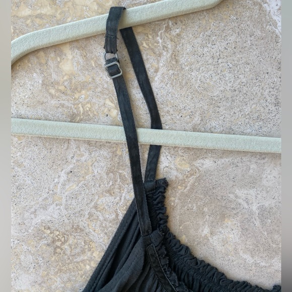 Massimo Supply Olive green spaghetti strap flowy tank top w/ adjustable straps S - Picture 5 of 6